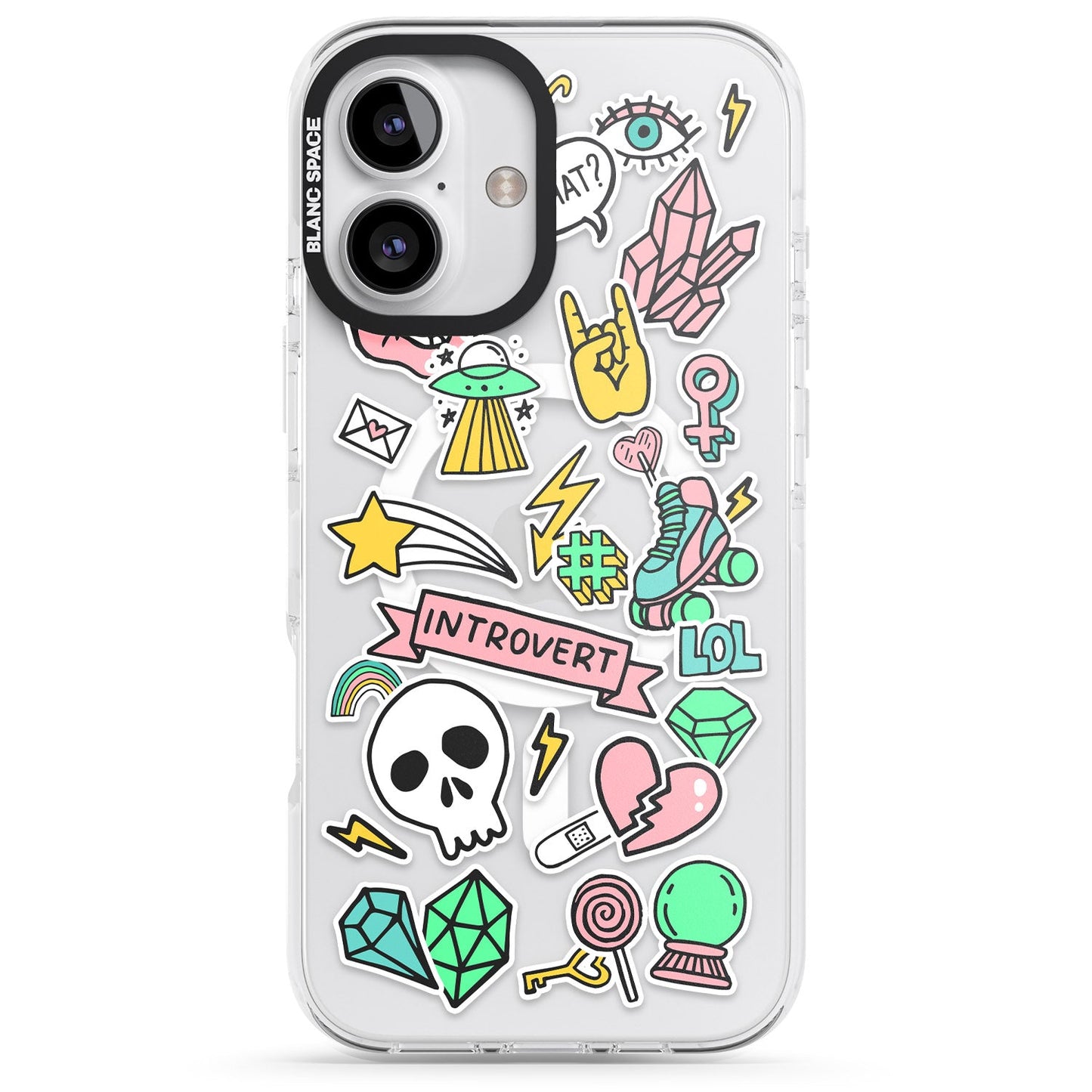 Autocollant introverti