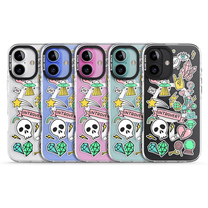 Autocollant introverti