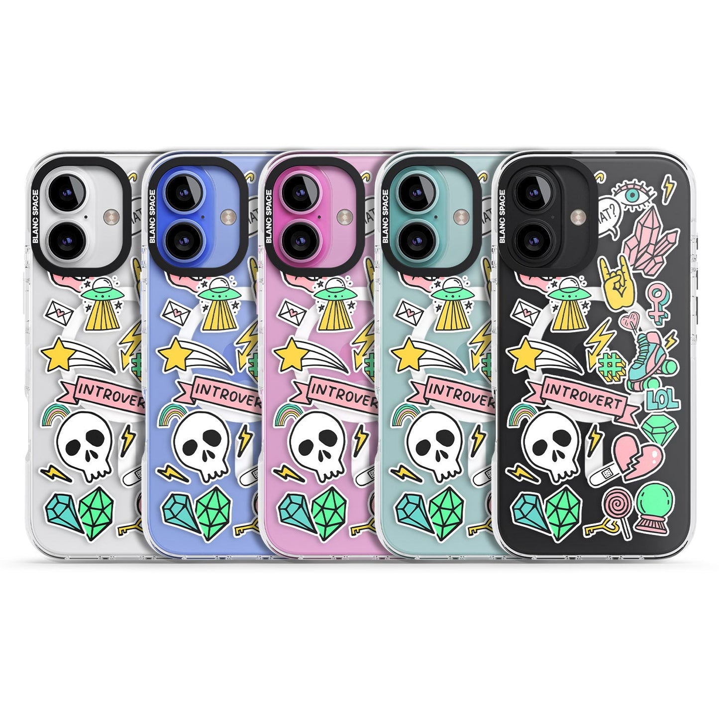 Autocollant introverti