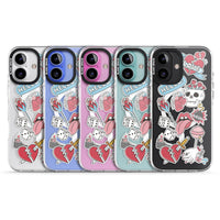 Autocollants Crâne et Fleurs