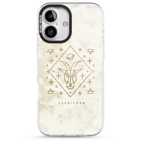 Motif du zodiaque Capricorne en or