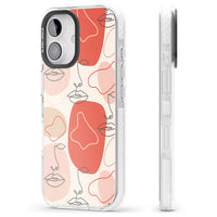 Abstract Face Line Art