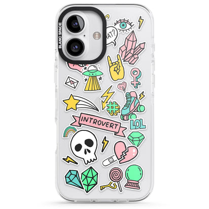 Autocollant introverti