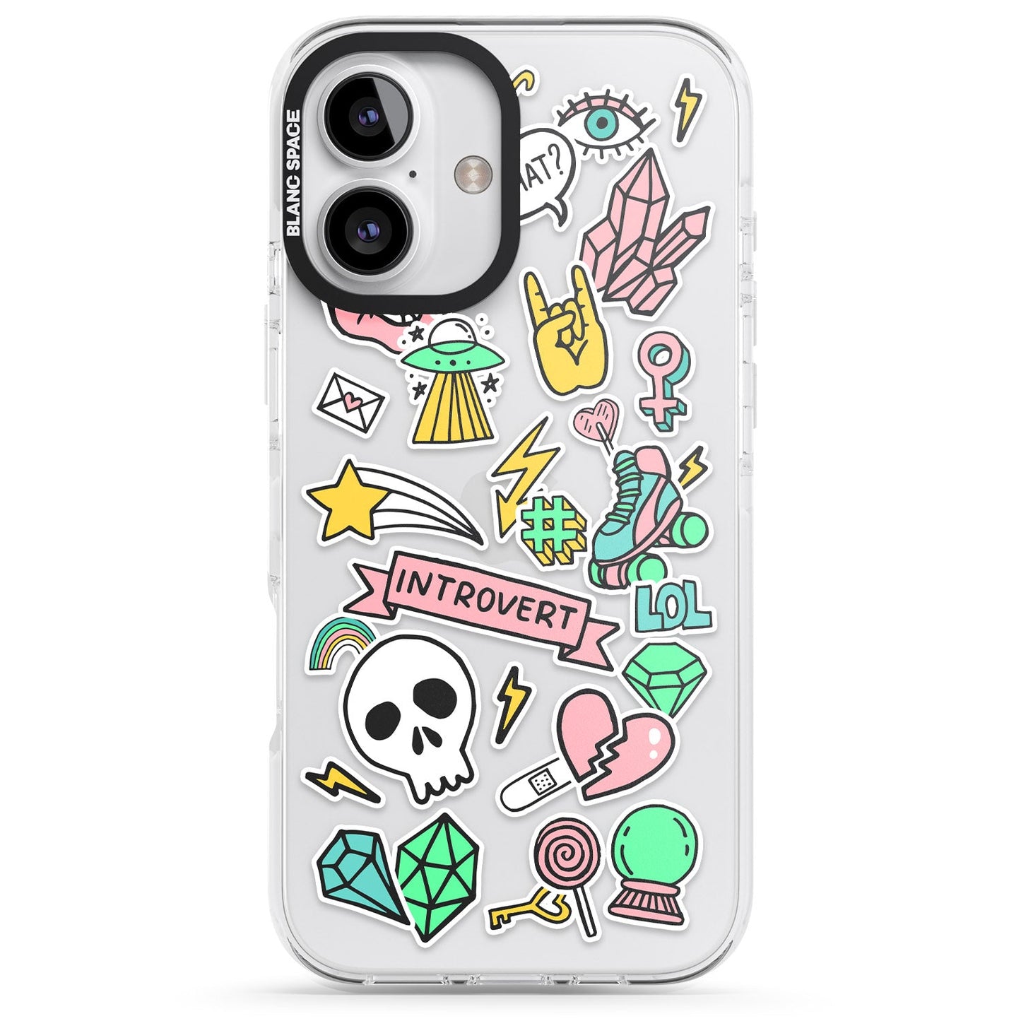 Autocollant introverti