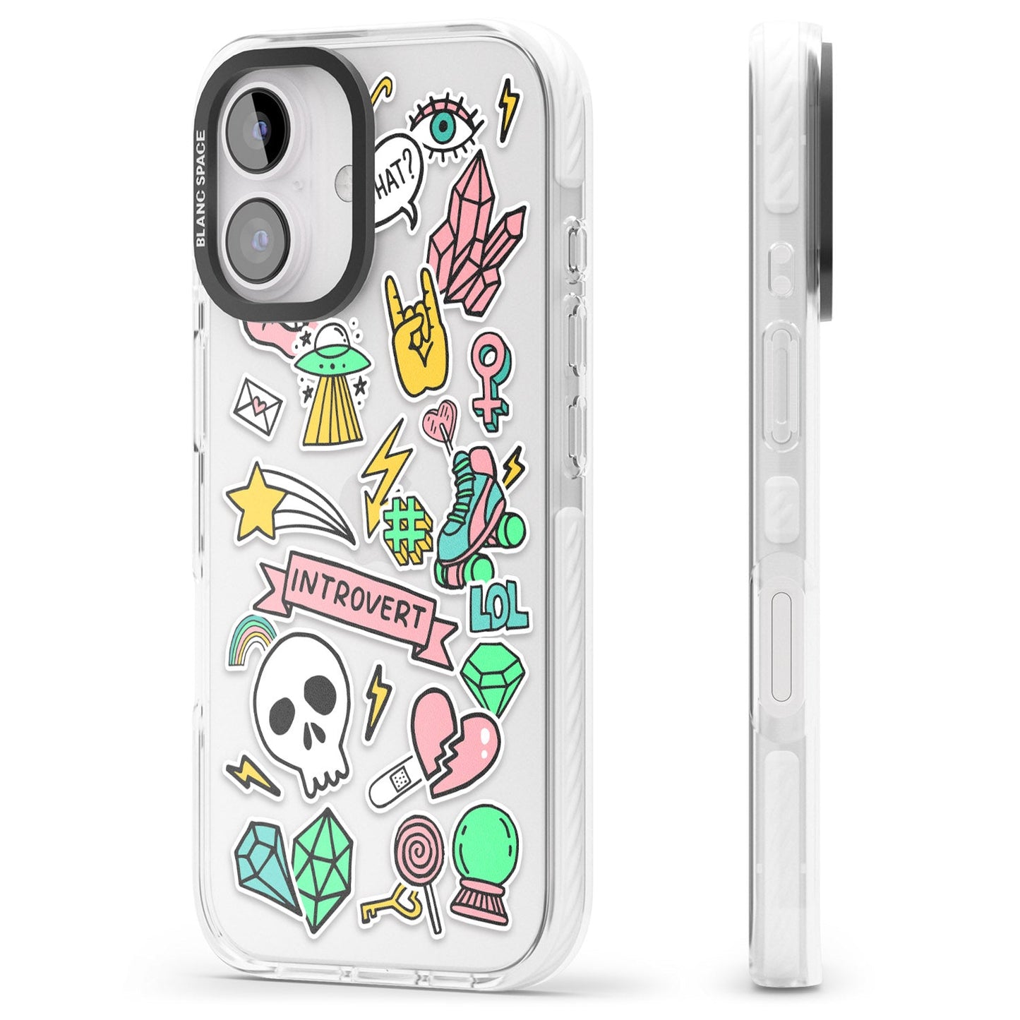 Autocollant introverti