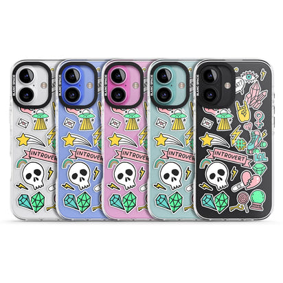 Autocollant introverti