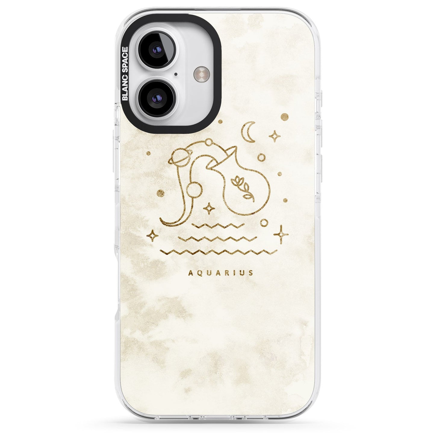 Goldenes Emblem des Wassermanns