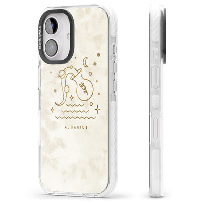 Goldenes Emblem des Wassermanns