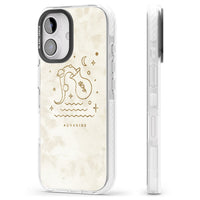 Goldenes Emblem des Wassermanns