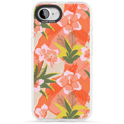 Hawaiian Flowers Abstract Pattern