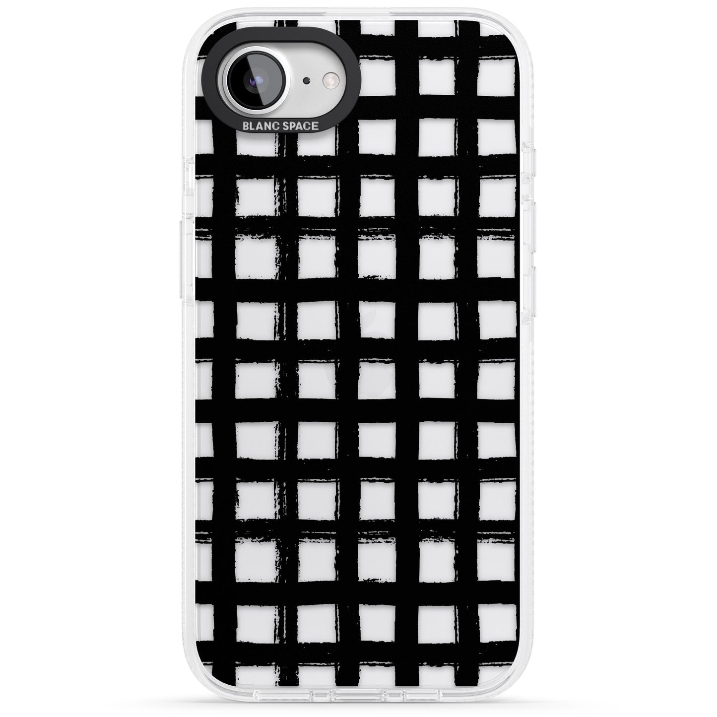 Messy Black Grid Clear