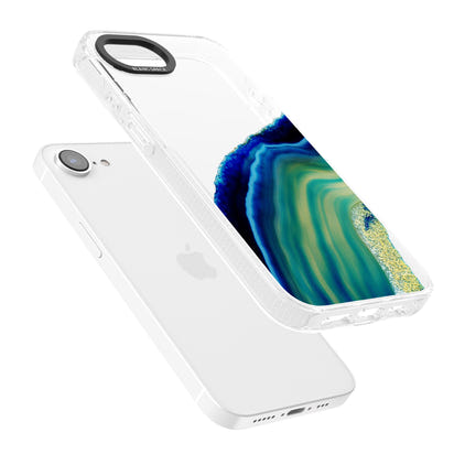 Grüne und blaue Smaragd-Geode