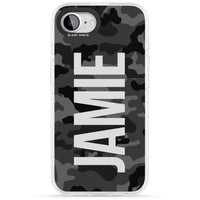 Personalised Black Camo Name Vertical