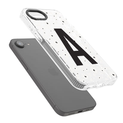 Initiale en gras personnalisée et florale