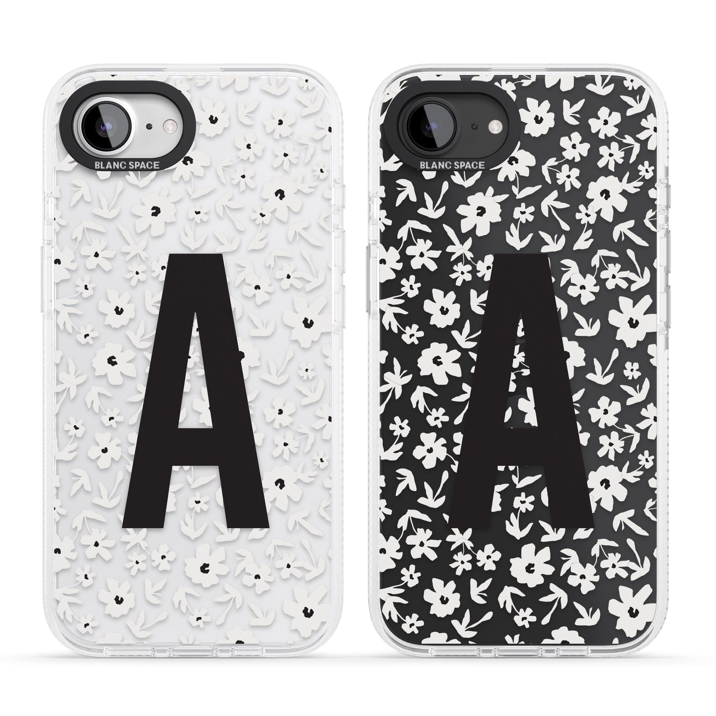 Initiale en gras personnalisée et florale