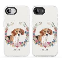 Personalised Beagle Floral Portrait
