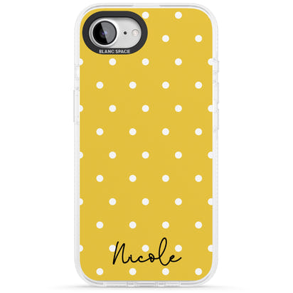 Personalised Yellow Polka Dot