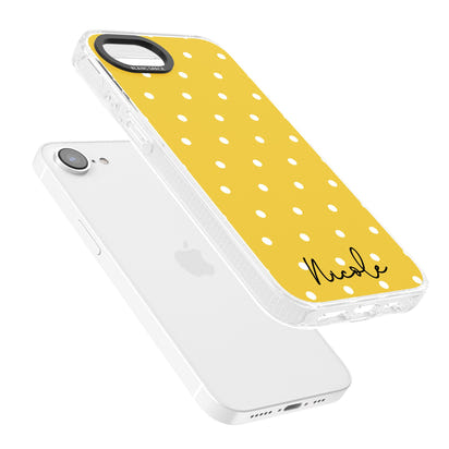 Personalised Yellow Polka Dot
