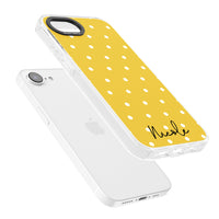 Personalised Yellow Polka Dot
