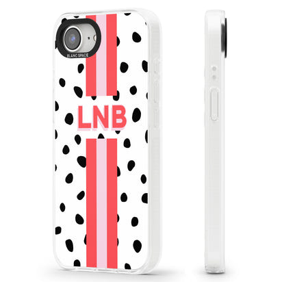 Personalised Polka & Pink Stripe