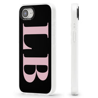 Lettres personnalisées roses et noires vertes