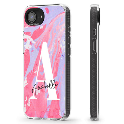 Personalised Pink & Purple Marble