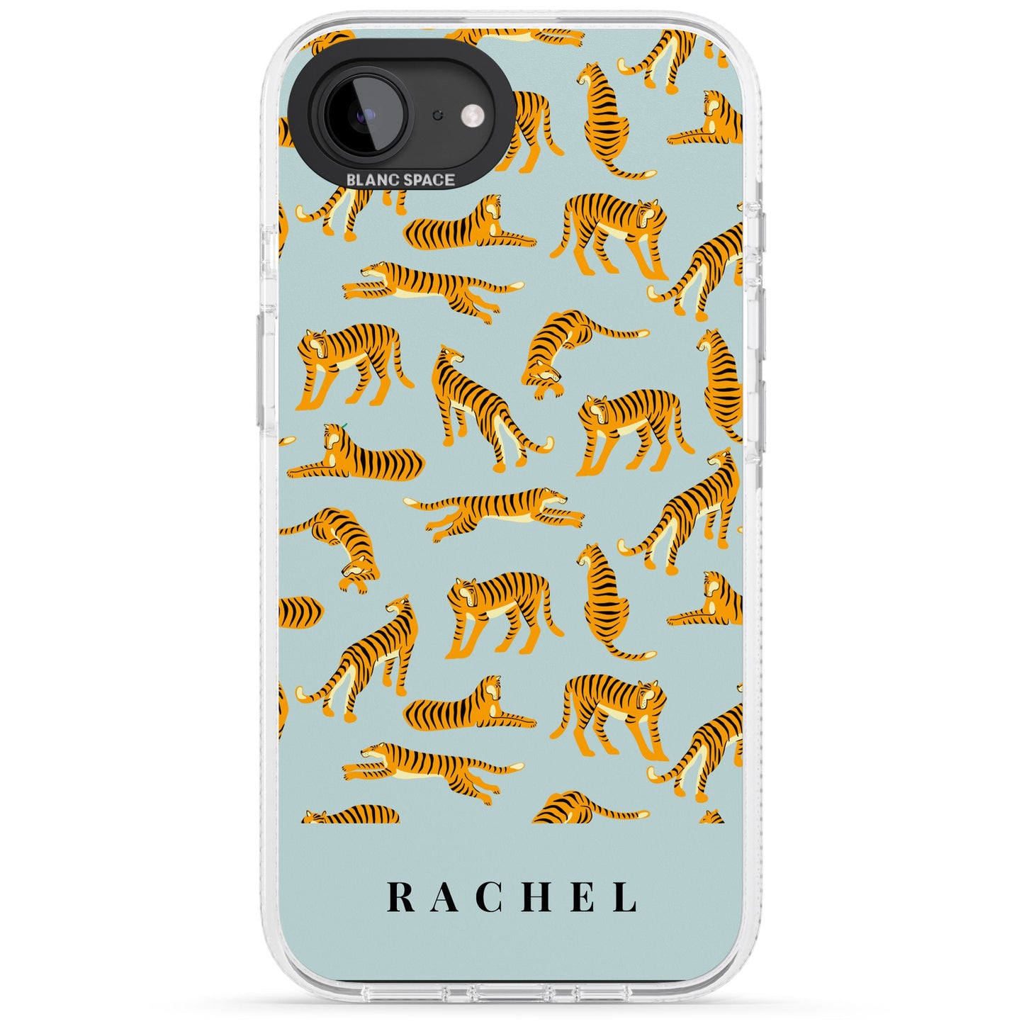 Personalised Turquoise Tiger Pattern