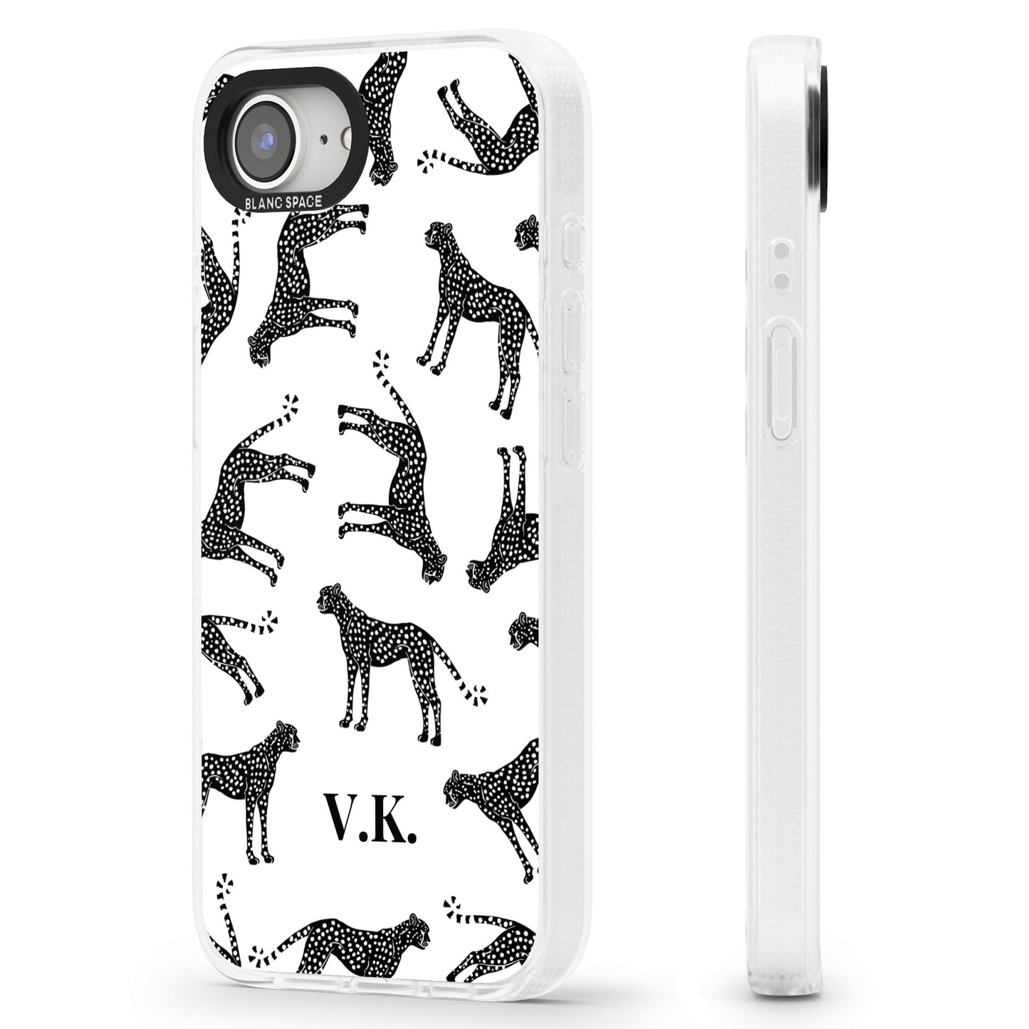 Personalised Black & White Cheetah Pattern