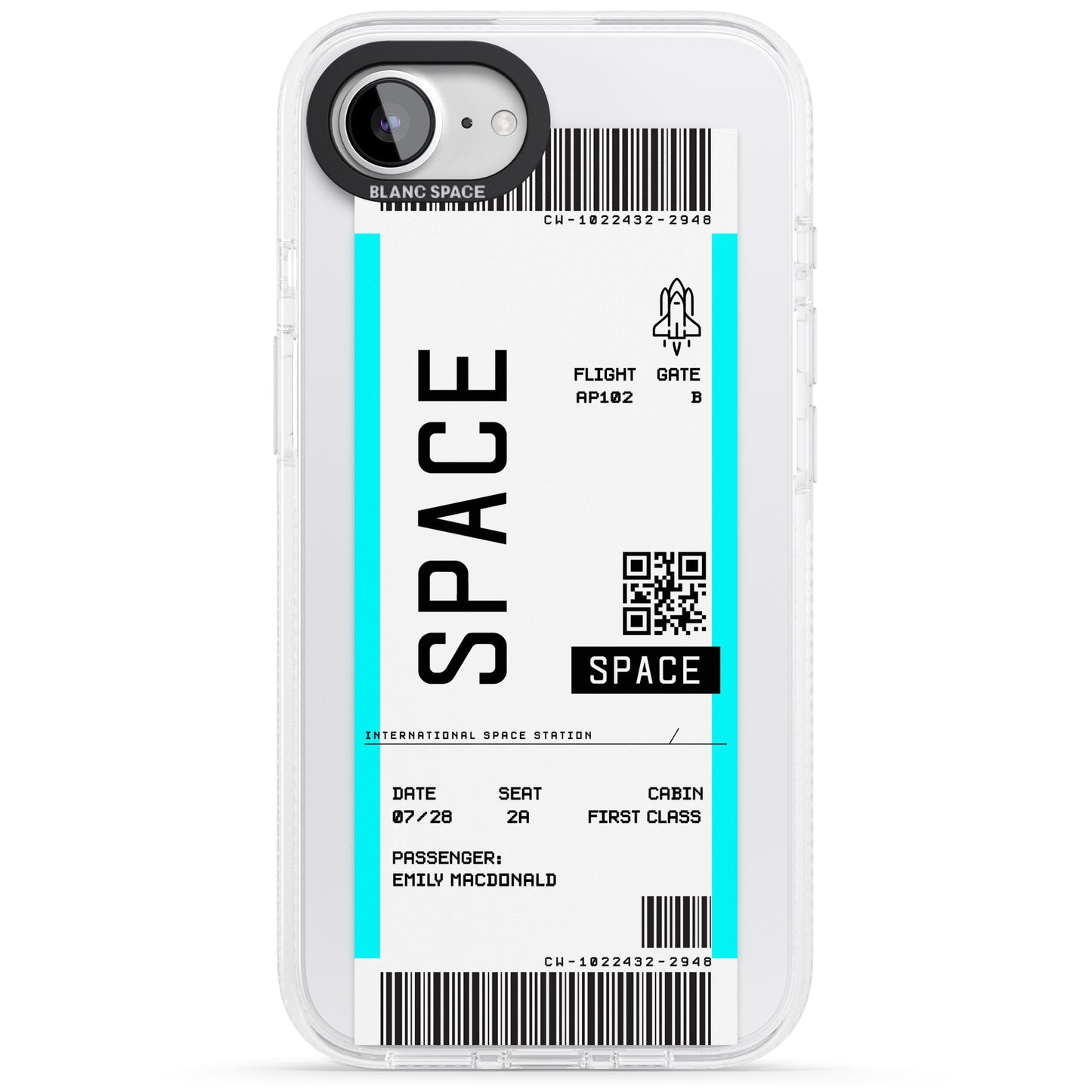 Personalised Space Travel Ticket
