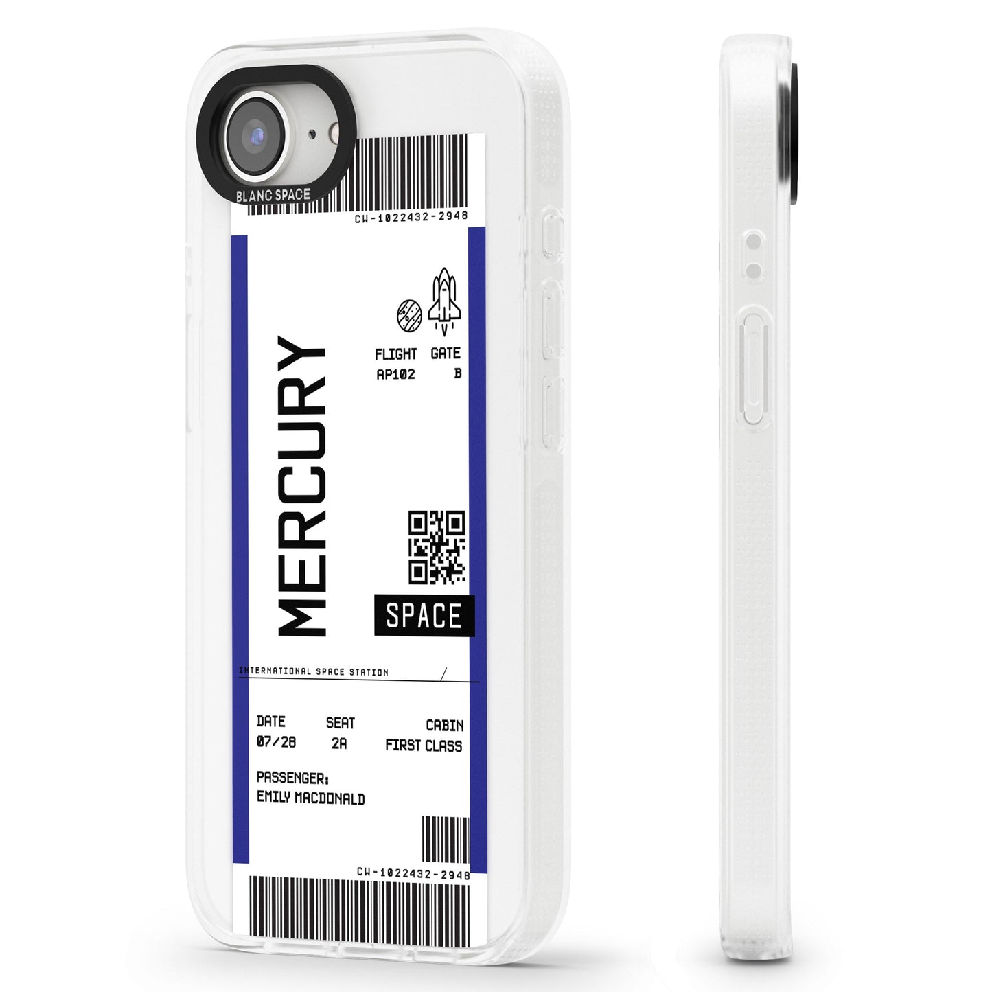 Personalised Mercury Travel Ticket