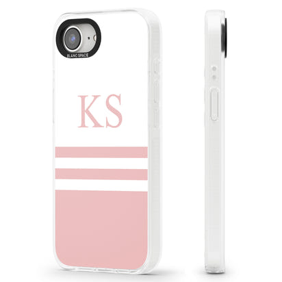 Personalised Pink Stripes & Initials