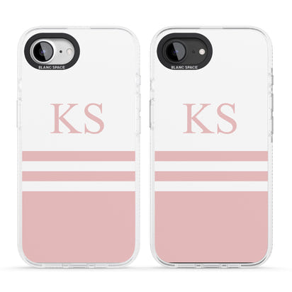 Personalised Pink Stripes & Initials