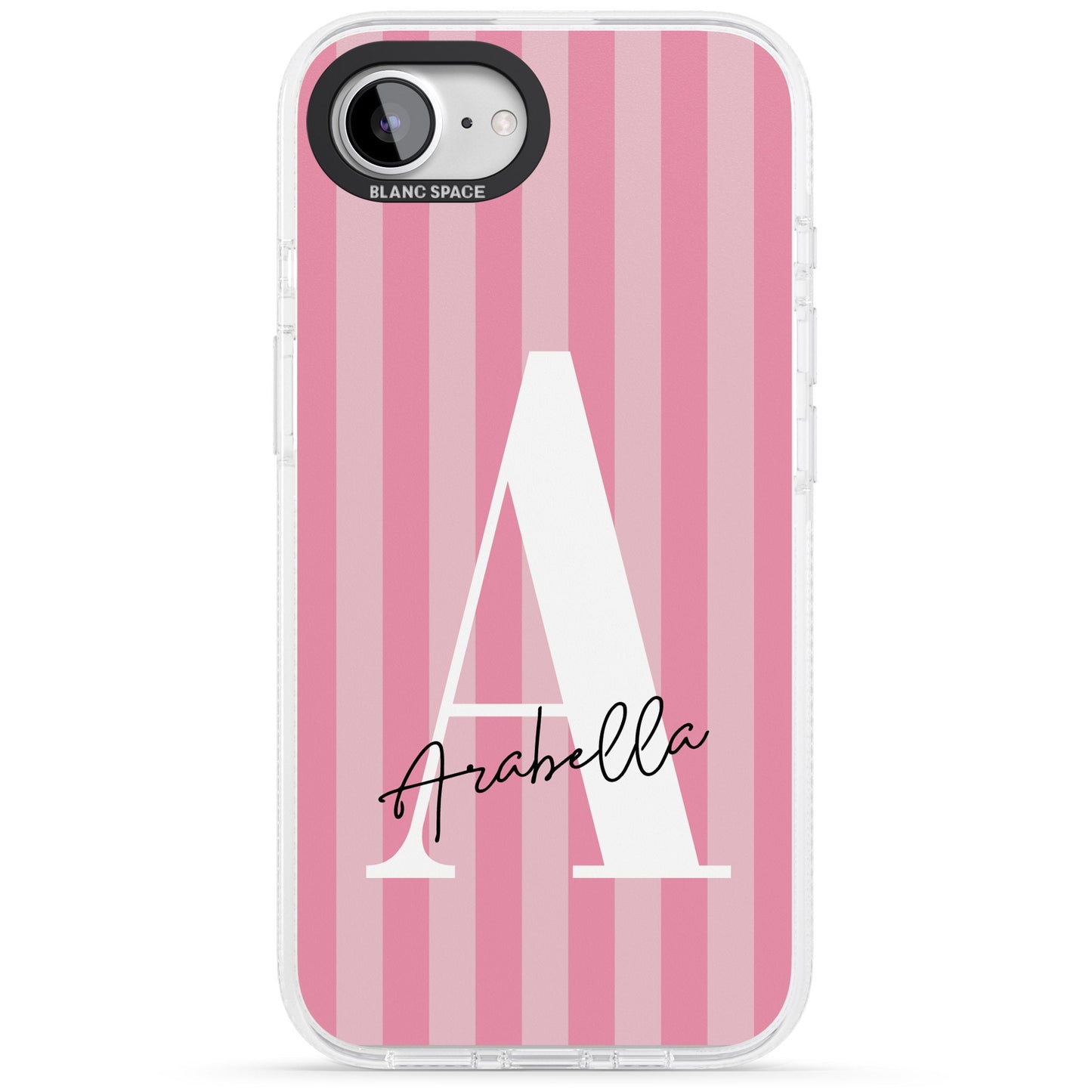 Personalised Pink Stripes Initial