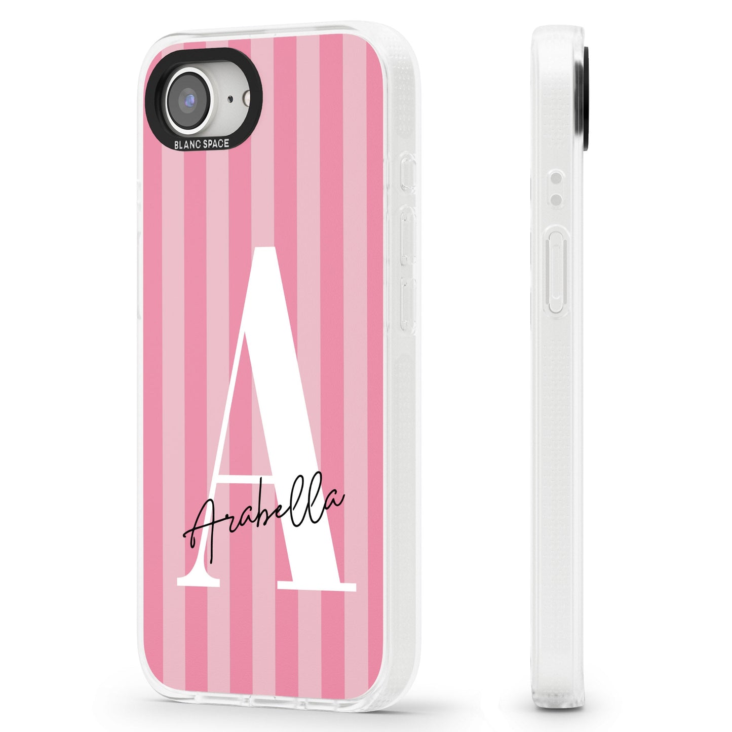 Personalised Pink Stripes Initial
