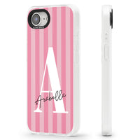Personalised Pink Stripes Initial