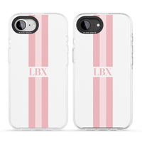 Personalised Minimal Pink Stripe