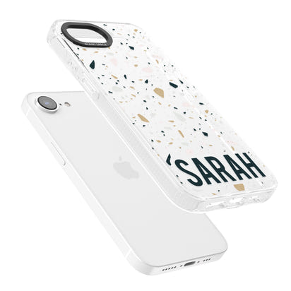 Personalised Terrazzo Blue, Pink, Brown