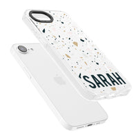 Personalised Terrazzo Blue, Pink, Brown