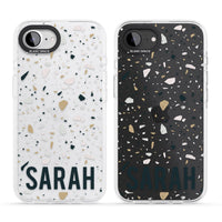 Personalised Terrazzo Blue, Pink, Brown