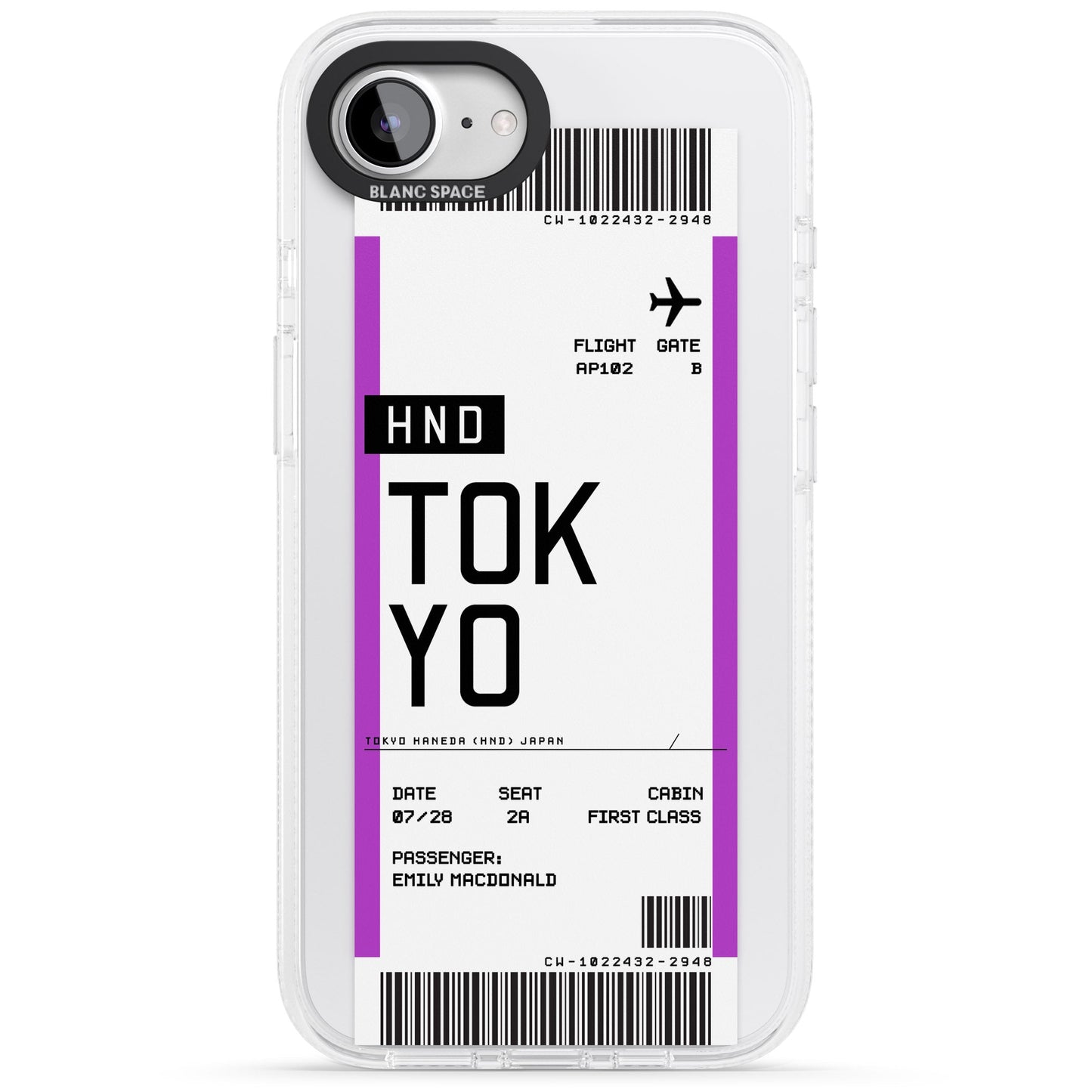 Personalised Tokyo Boarding Pass
