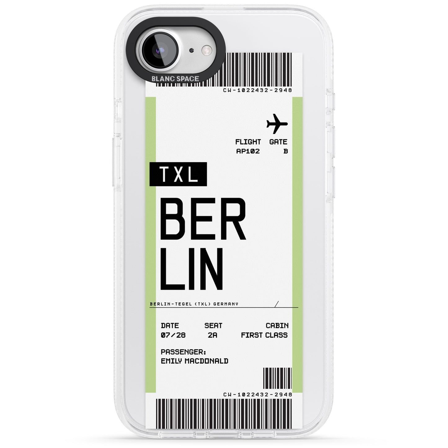 Personalised Berlin Boarding Pass