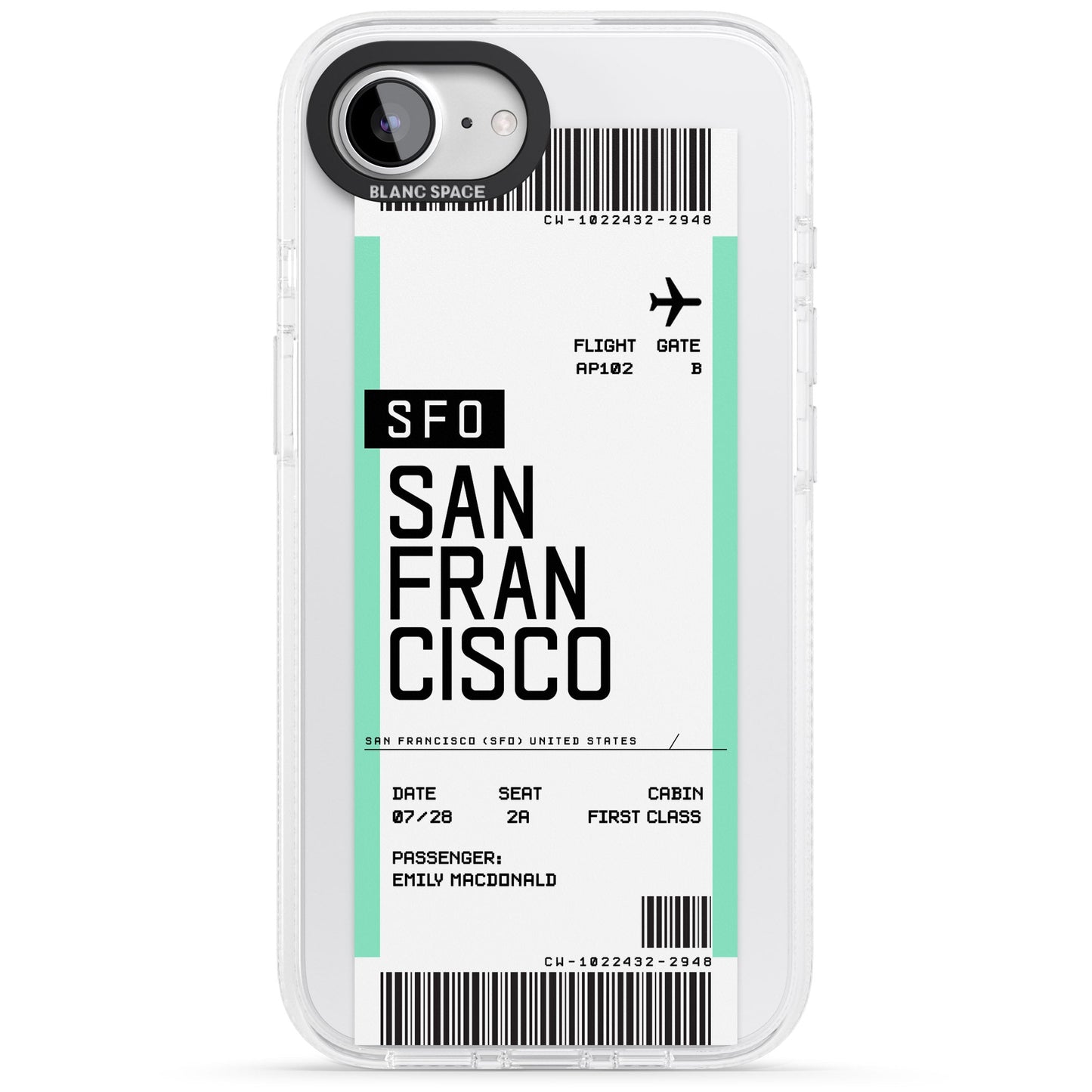 Personalised San Francisco Boarding Pass