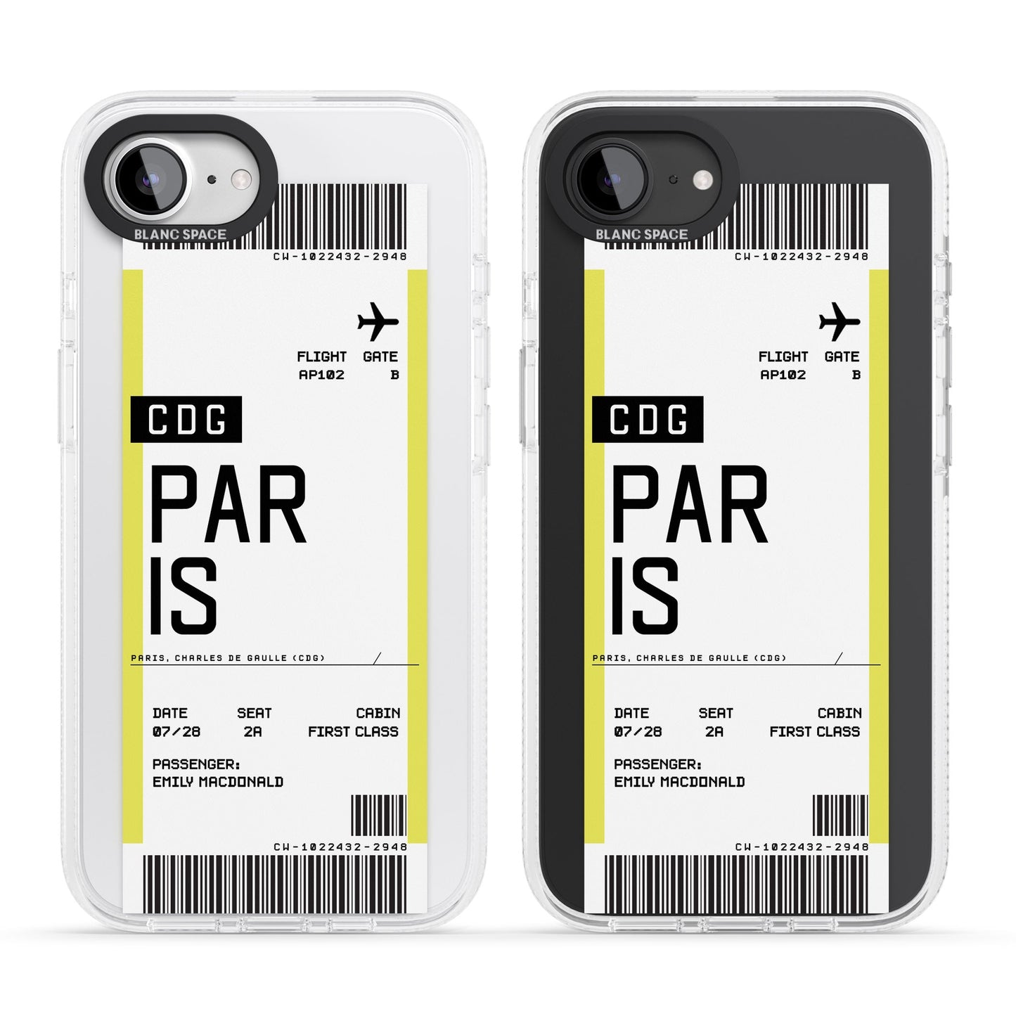 Personalised Paris Boarding Pass