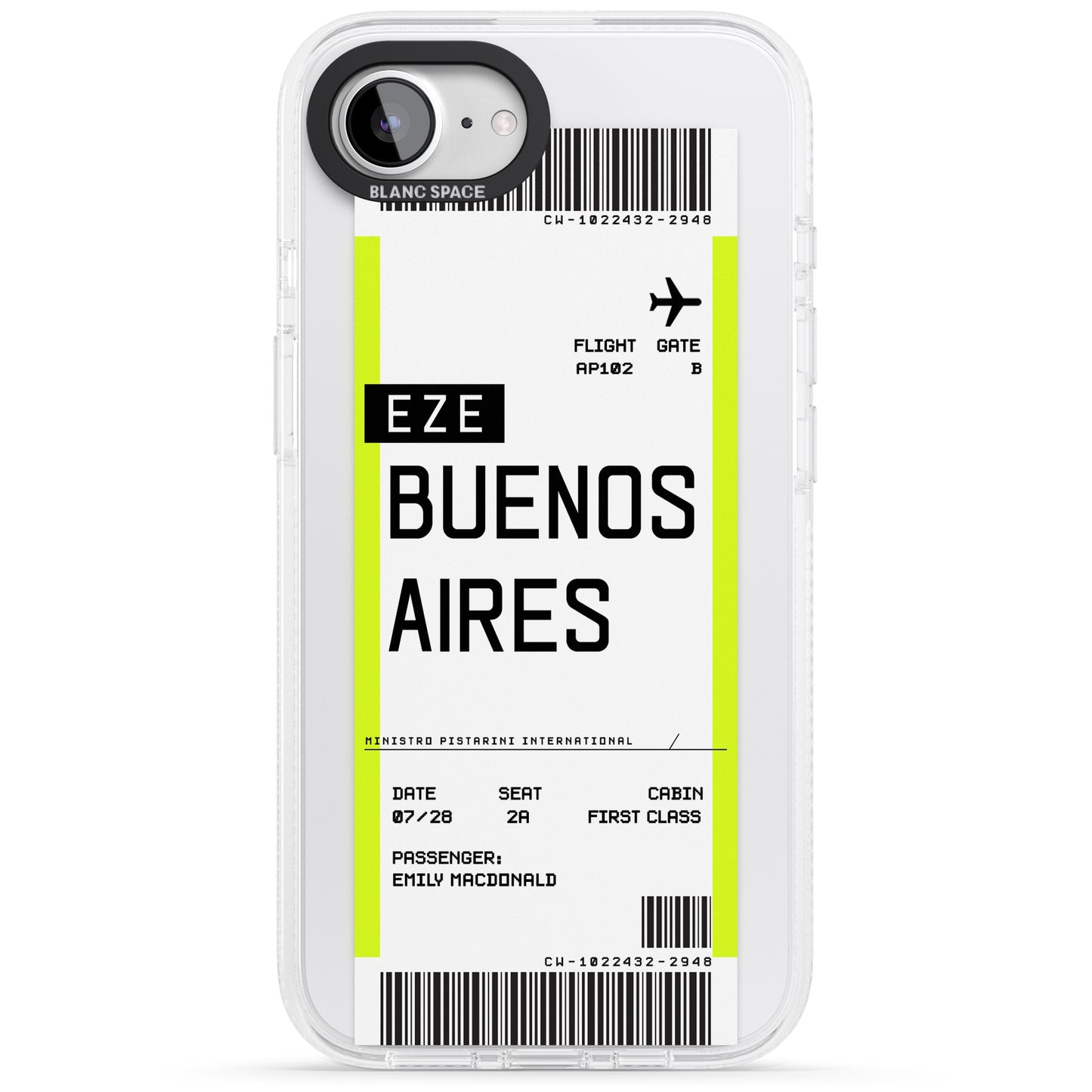 Personalised Buenos Aires Boarding Pass