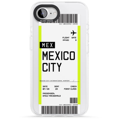 Carte d'embarquement personnalisée pour Mexico