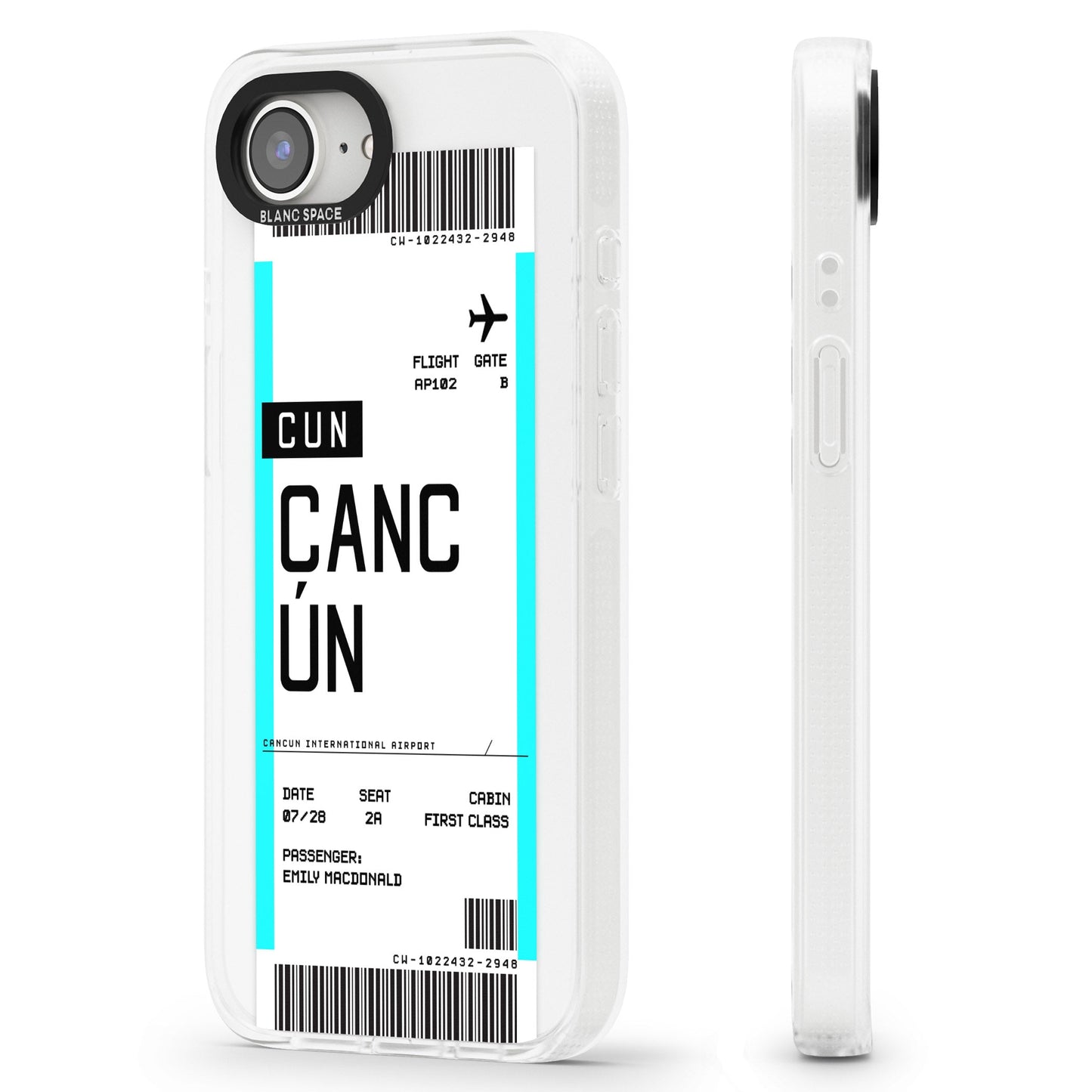 Personalised Cancún Boarding Pass