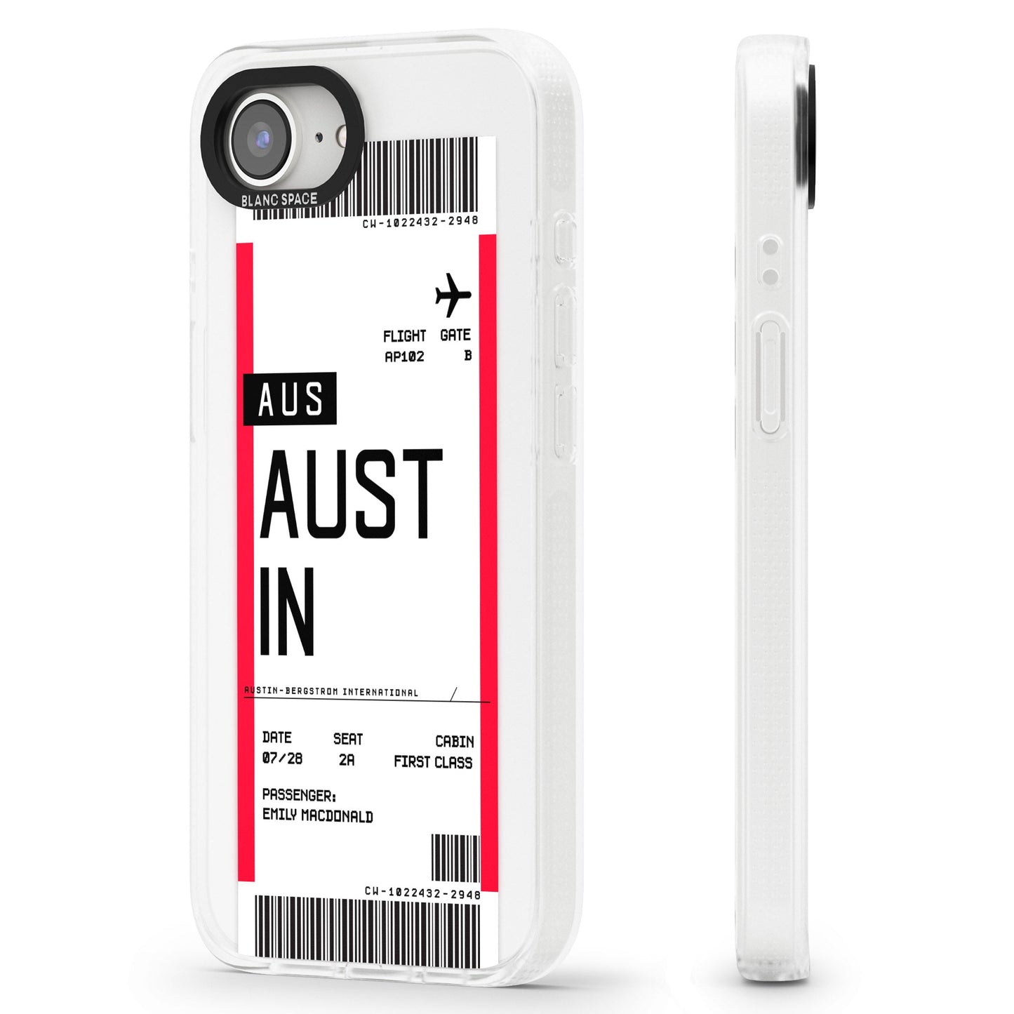 Personalised Austin Boarding Pass
