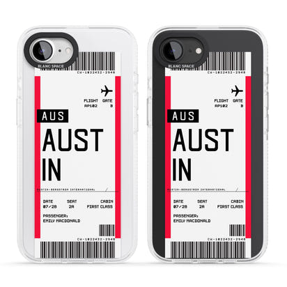 Personalised Austin Boarding Pass