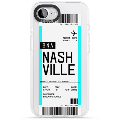 Carte d'embarquement personnalisée pour Nashville