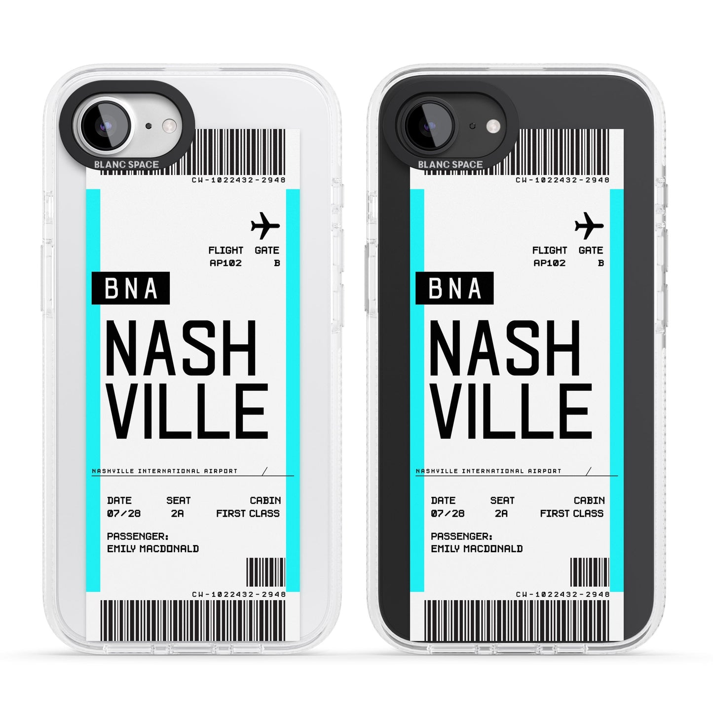 Carte d'embarquement personnalisée pour Nashville